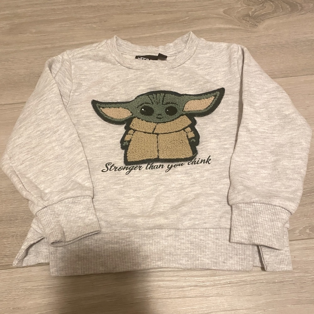 Baby Yoda sweatshirt- 2T